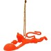 VOILA Present Orange Flying Lord Hanuman Idol Car Hanging Ornament